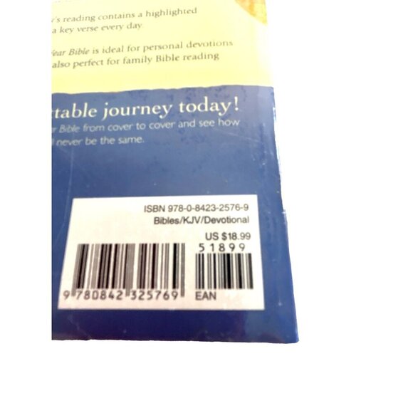 Tyndale The One Year Bible KJV The Entire King James Version Arranged in 365 Dai - Picture 3 of 4